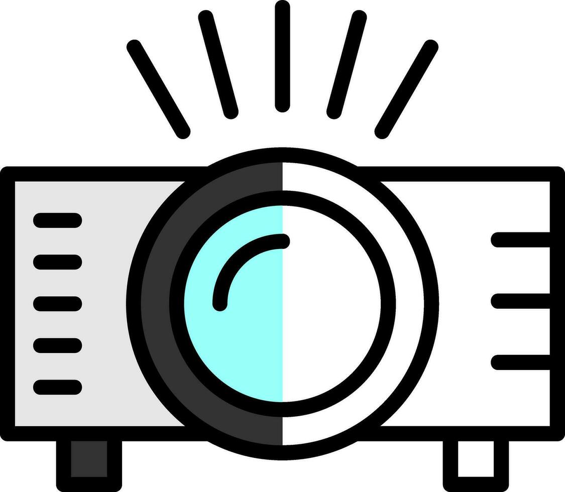 diseño de icono de vector de proyector