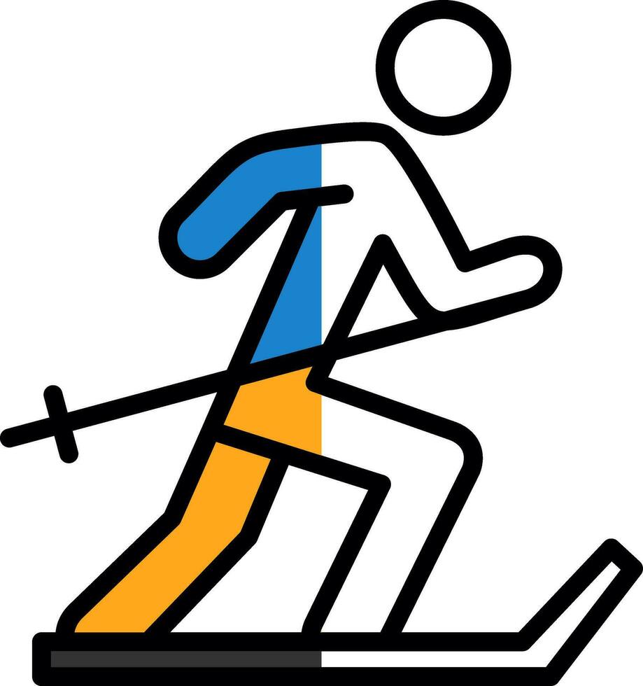 Ski Vector Icon Design