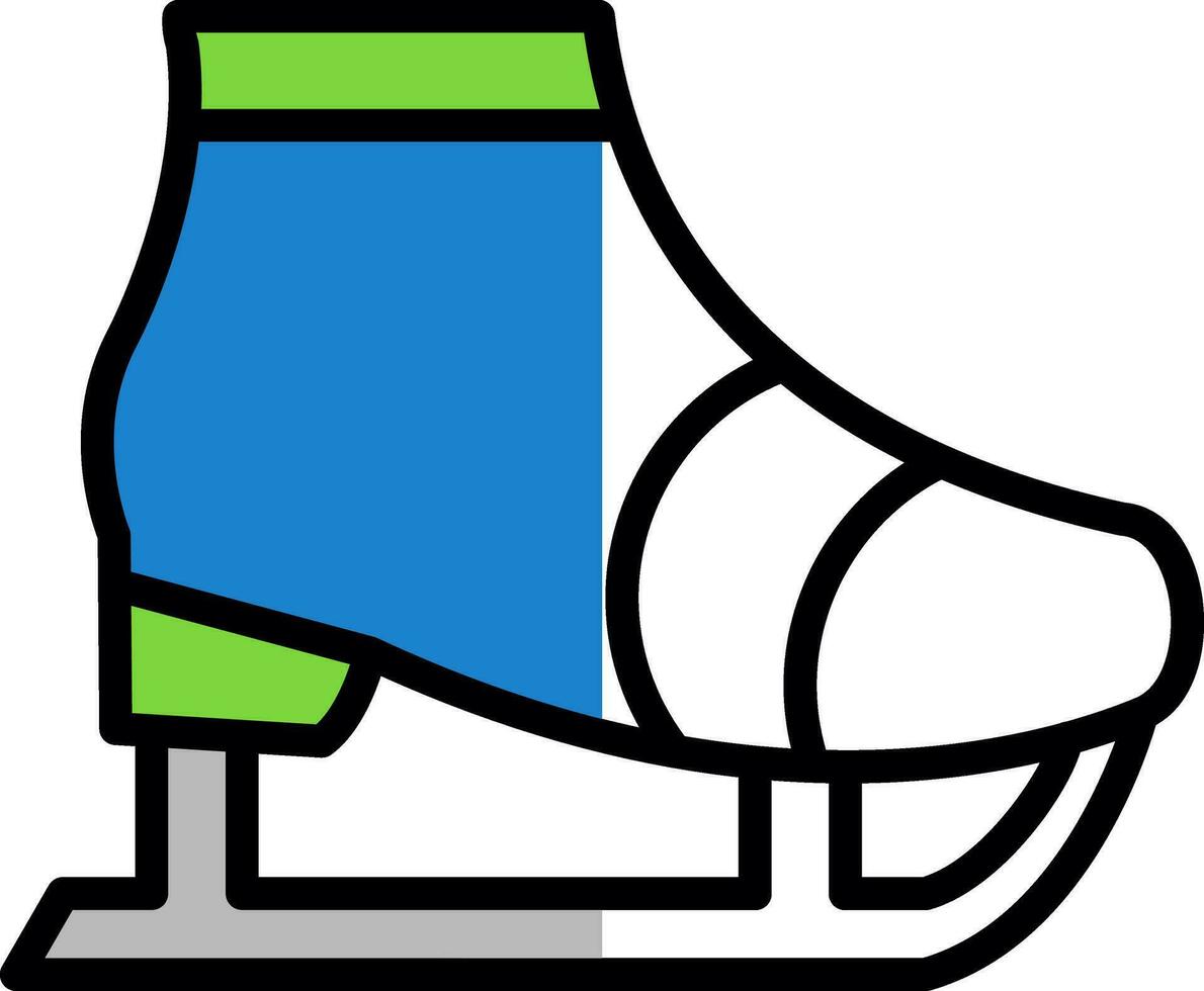 Ice skate Vector Icon Design