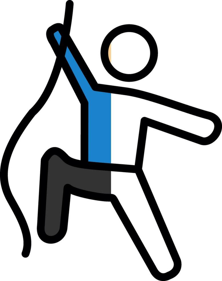 Climbing Vector Icon Design