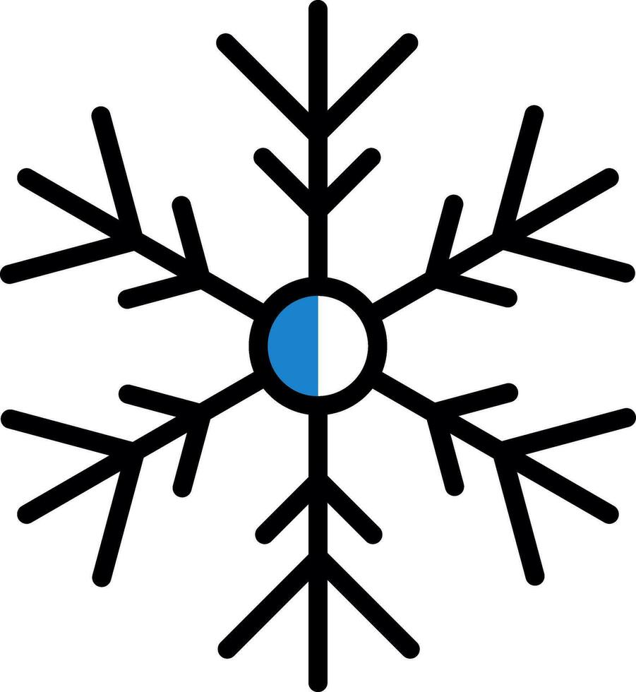 Snowflake Vector Icon Design