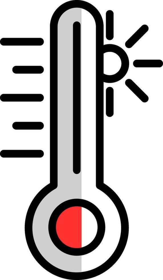 Thermometer Vector Icon Design