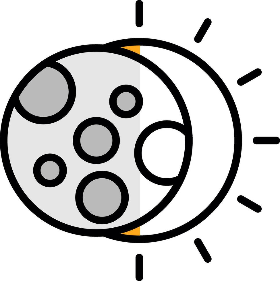 Eclipse Vector Icon Design