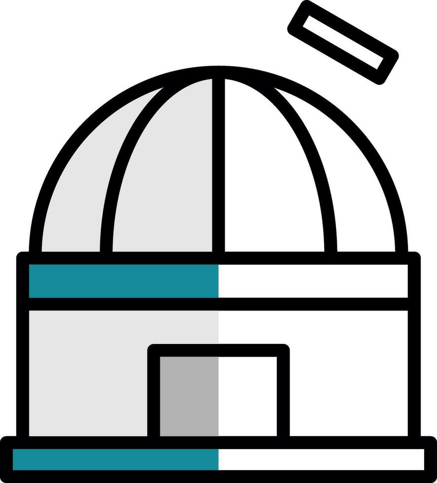 diseño de icono de vector de observatorio