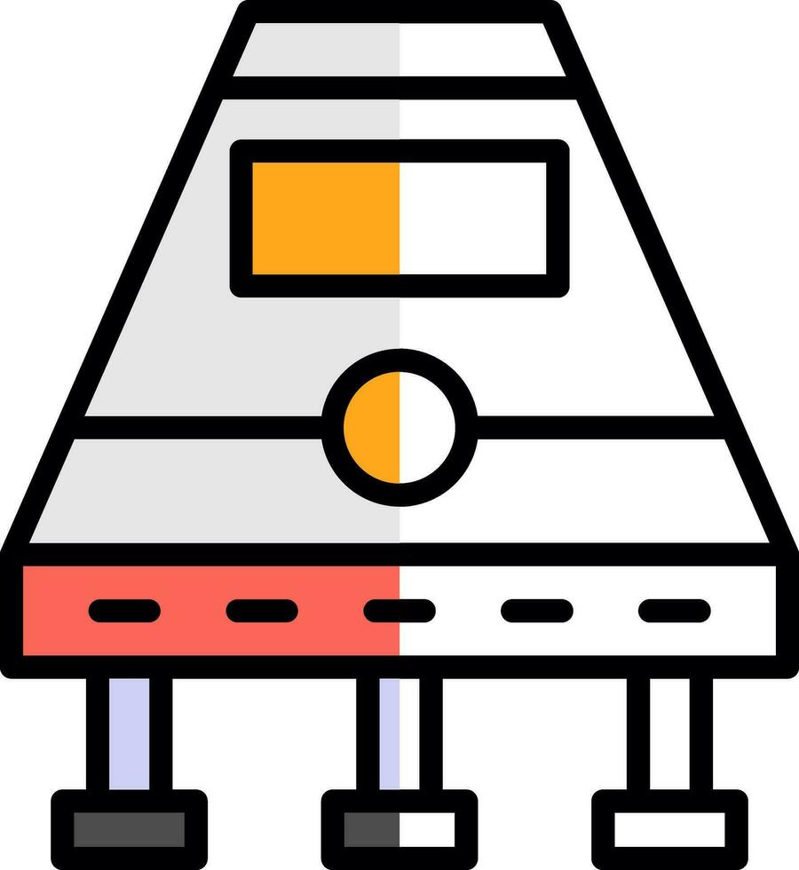 Space capsule Vector Icon Design