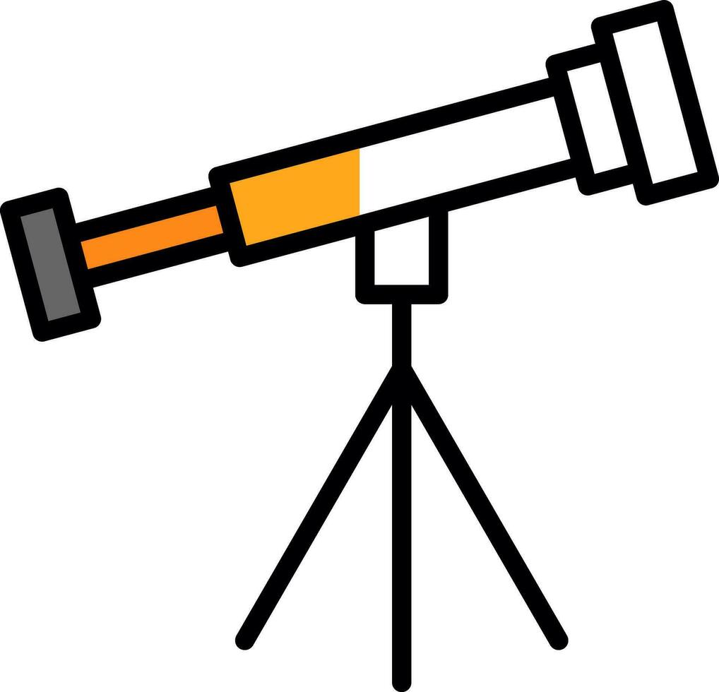 diseño de icono de vector de telescopio