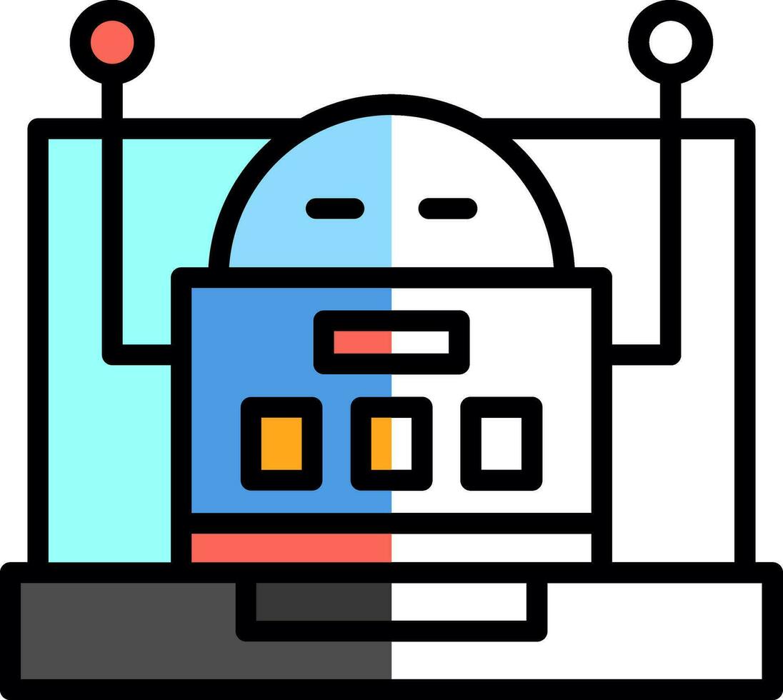 Robot Vector Icon Design