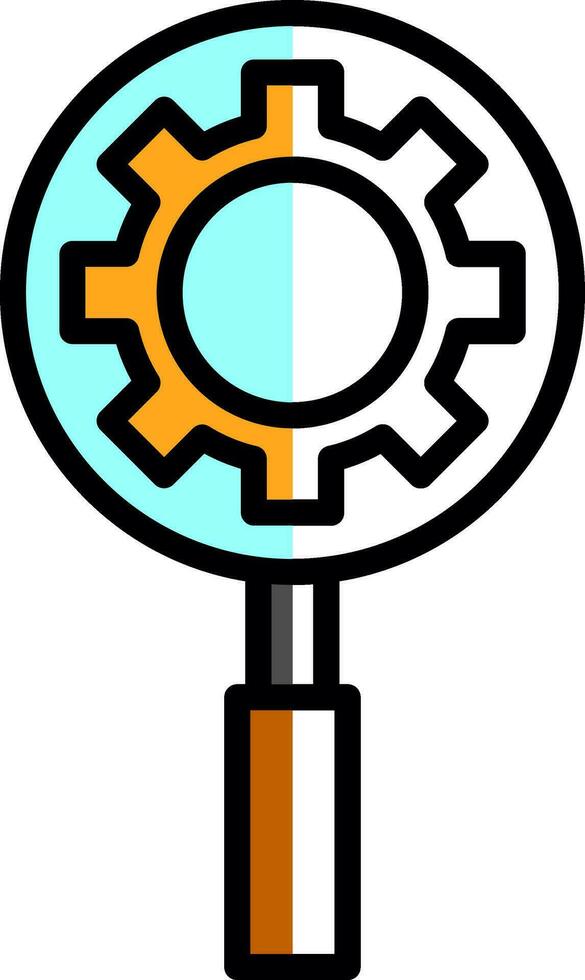 Magnifying glass Vector Icon Design
