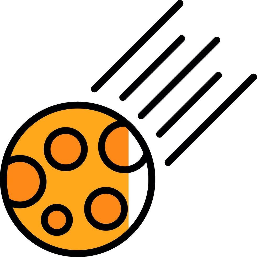 Comet Vector Icon Design