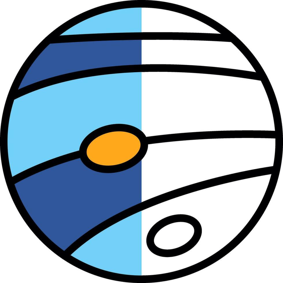 Neptuno vector icono diseño