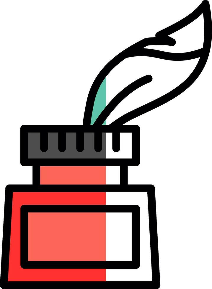 Inkwell Vector Icon Design