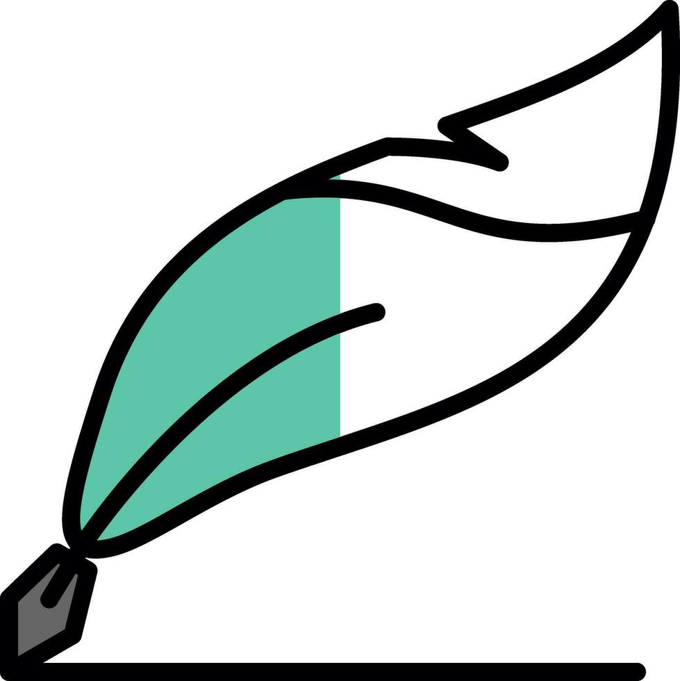 Quill pen Vector Icon Design