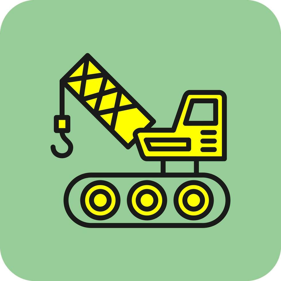 Crane Vector Icon Design