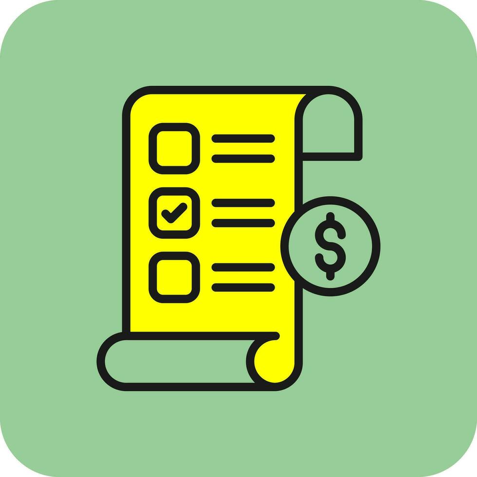 Invoice Vector Icon Design