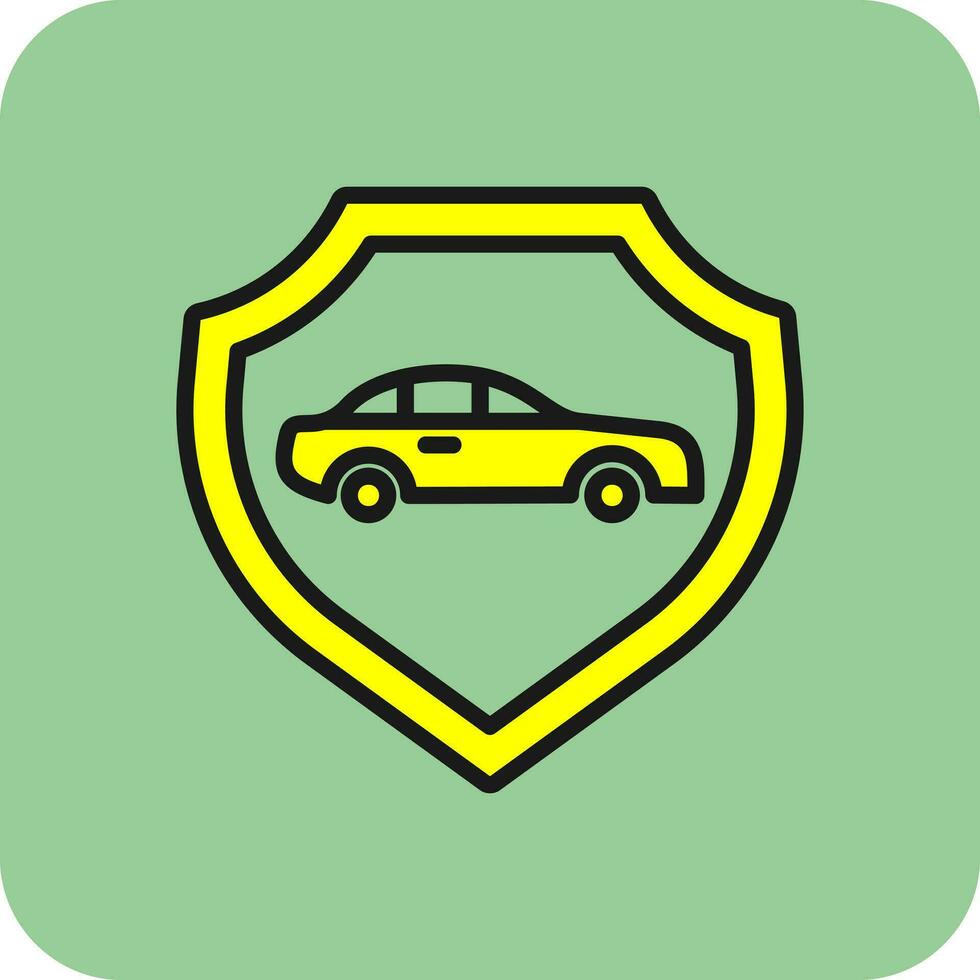 coche seguro vector icono diseño