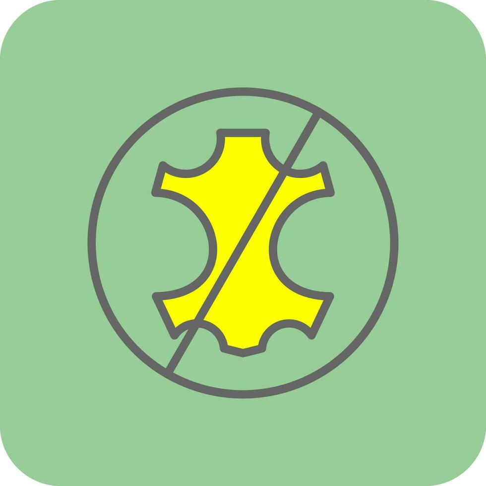 No leather Vector Icon Design