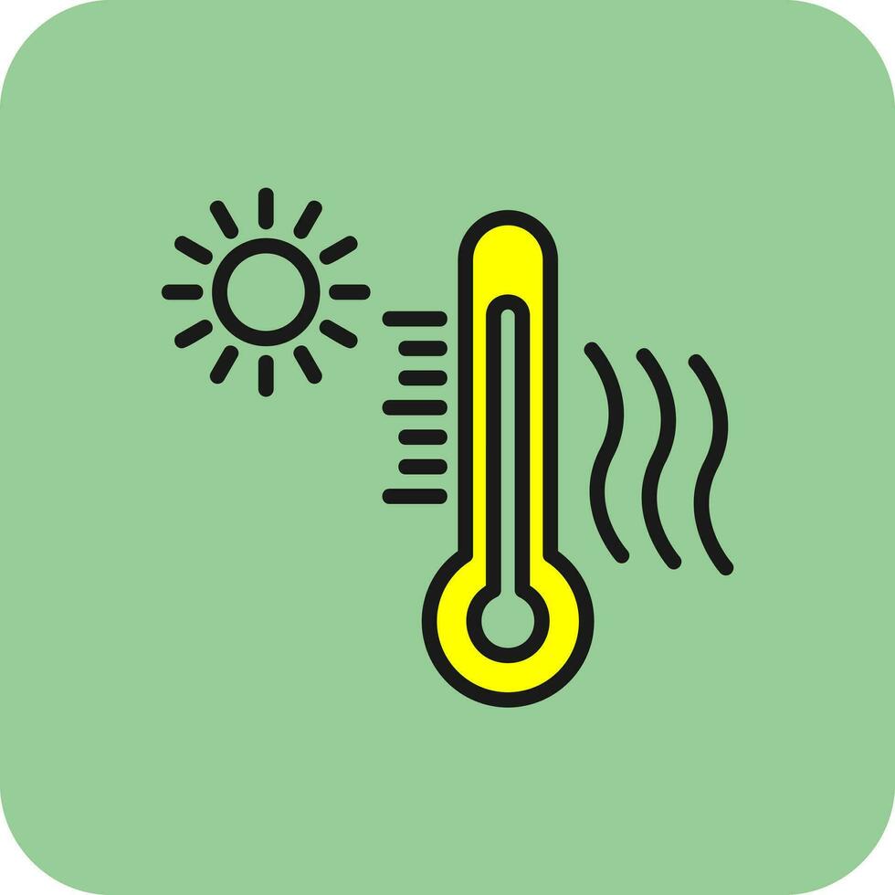 Heat wave Vector Icon Design