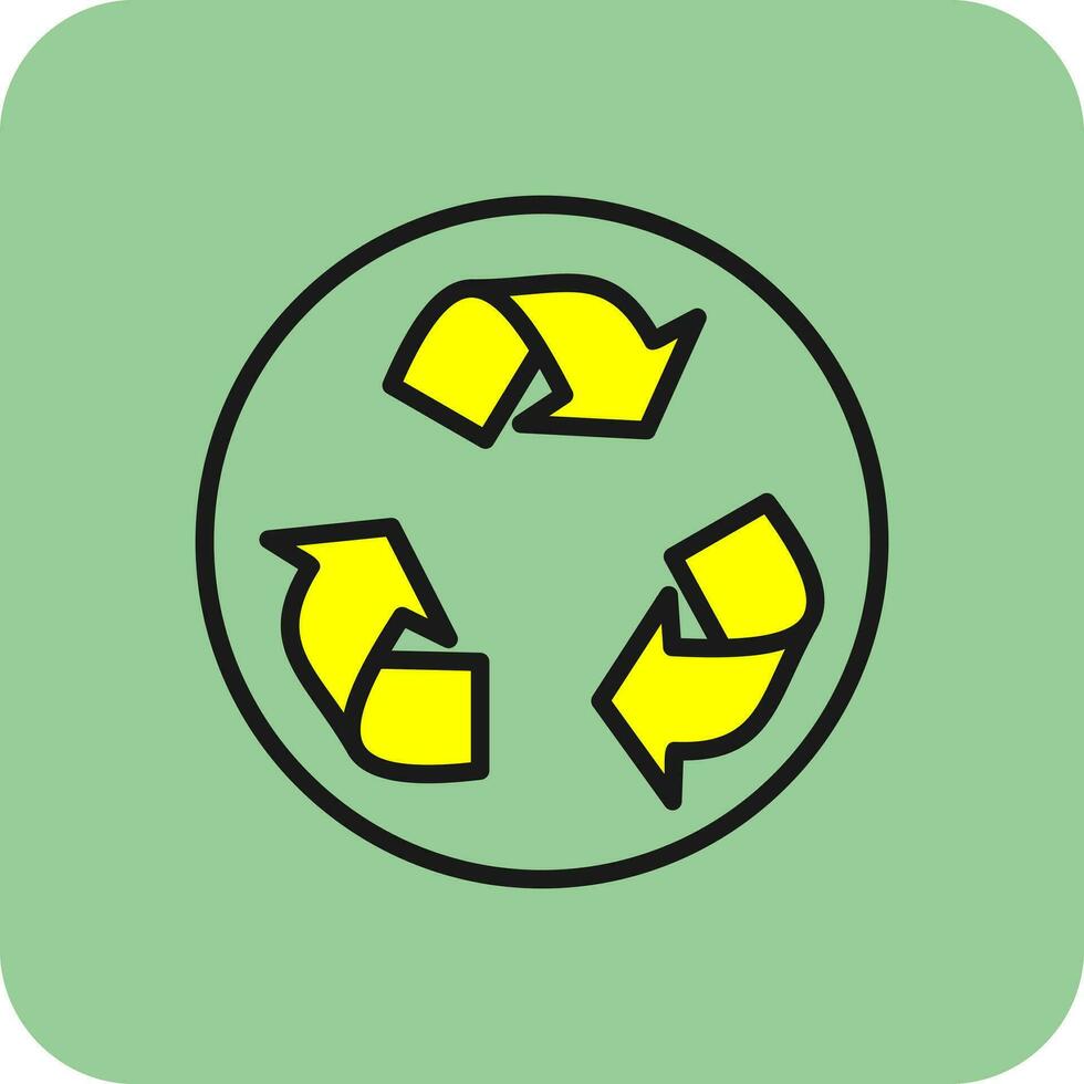 diseño de icono de vector de reciclaje