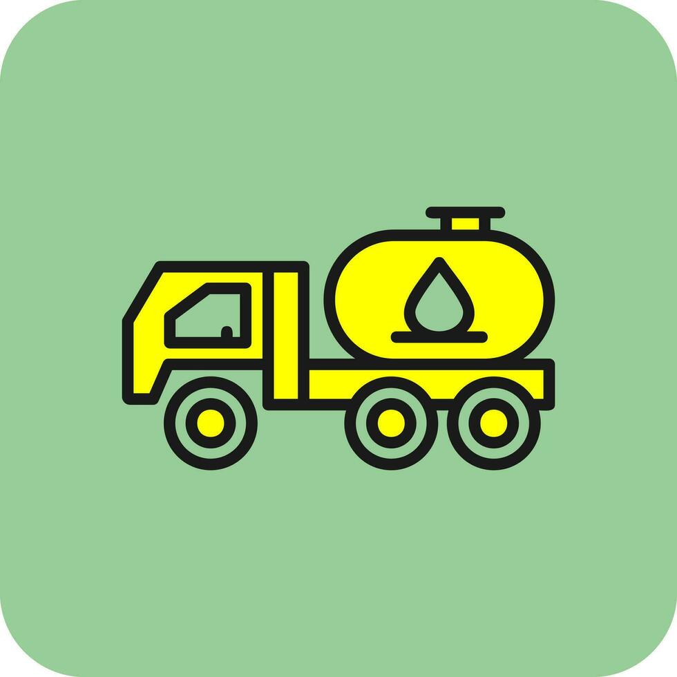 Tanker truck Vector Icon Design