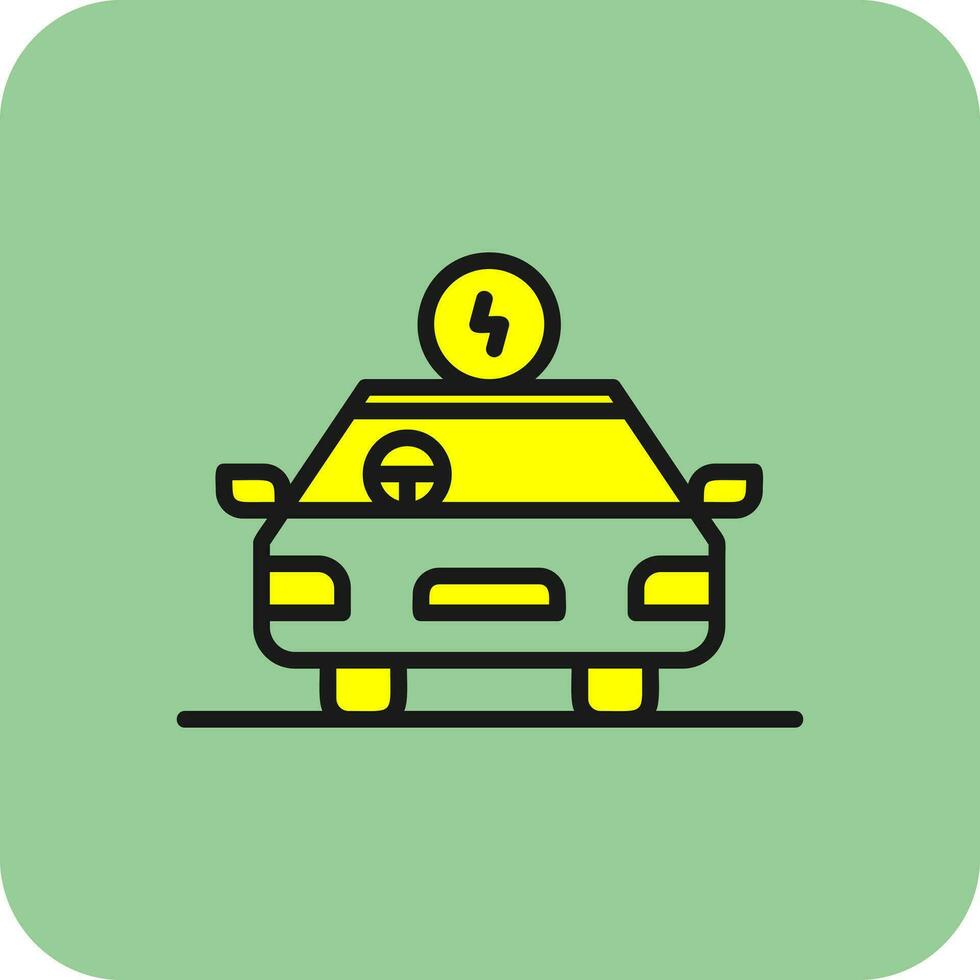 Hybrid car Vector Icon Design