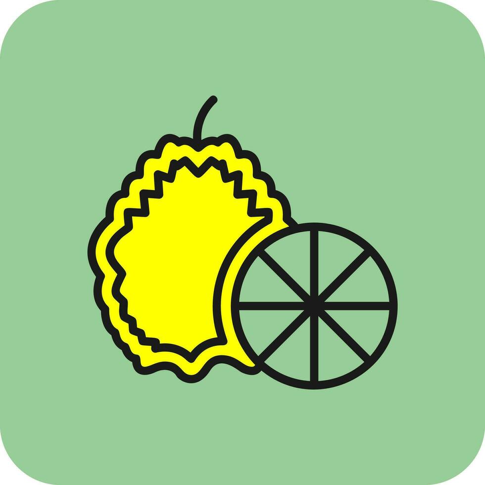 Kaffir lime Vector Icon Design