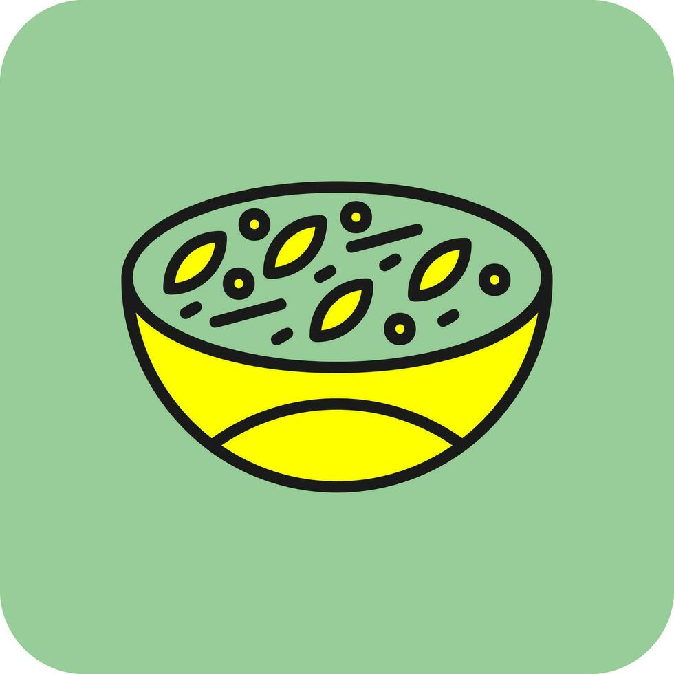 verde curry vector icono diseño