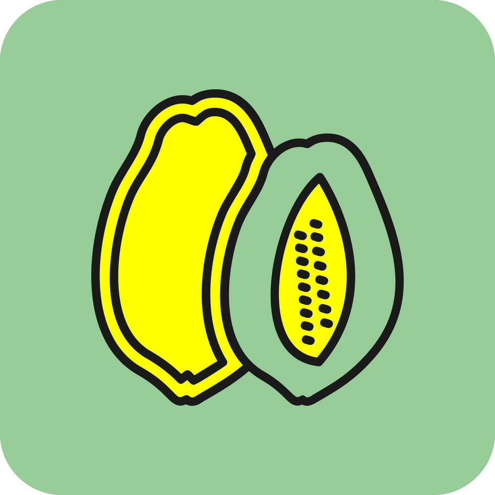 Papaya Vector Icon Design