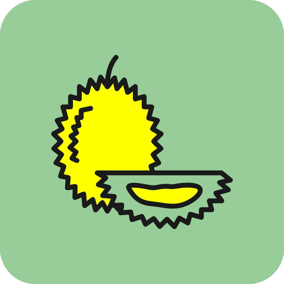 Durian vector icono diseño