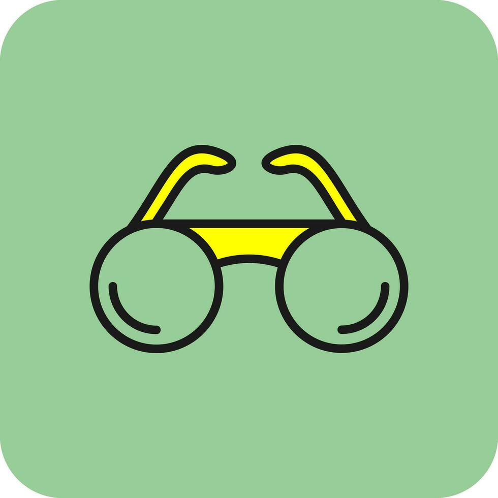 diseño de icono de vector de gafas