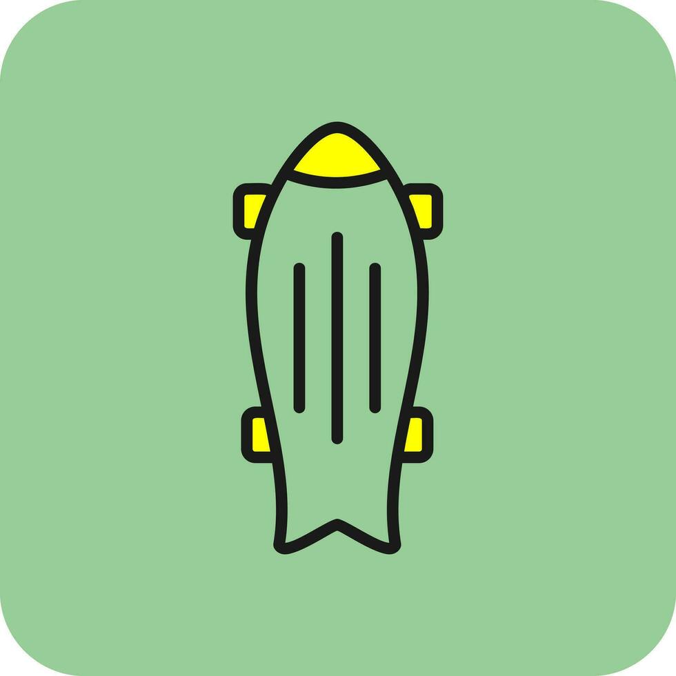 Skateboard Vector Icon Design