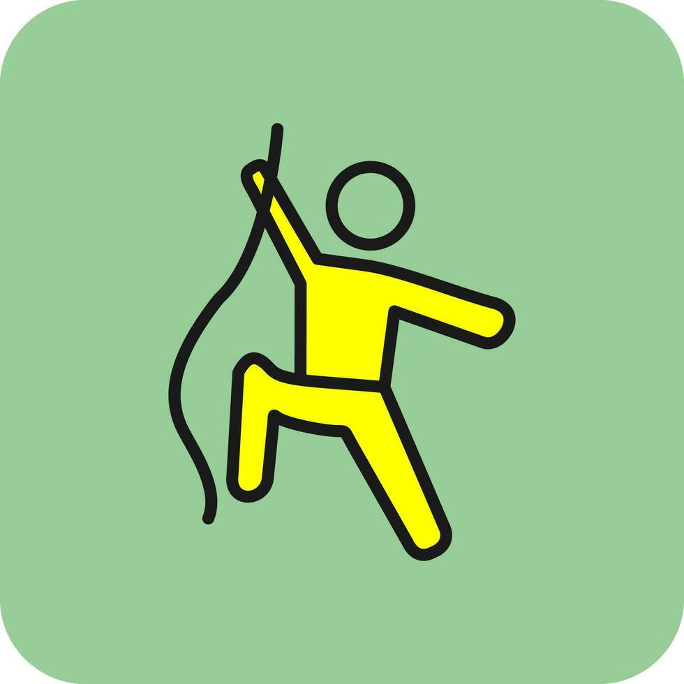 Climbing Vector Icon Design