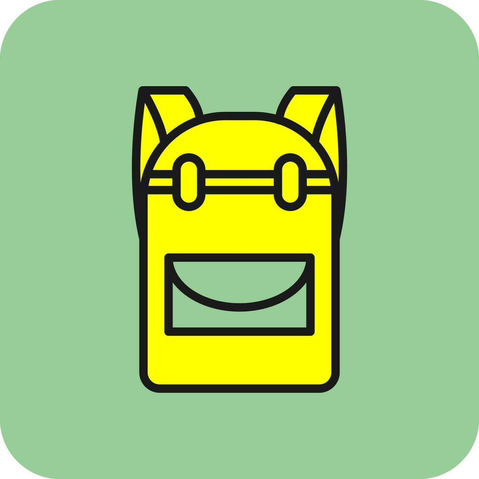 Backpack Vector Icon Design