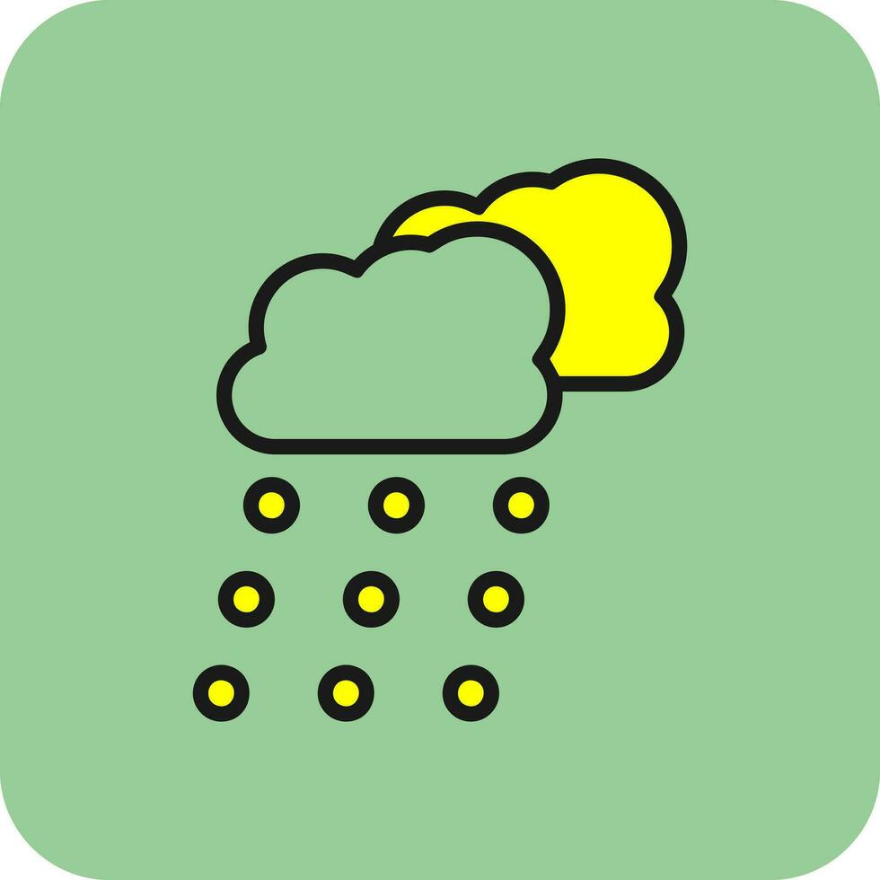 Snowing Vector Icon Design