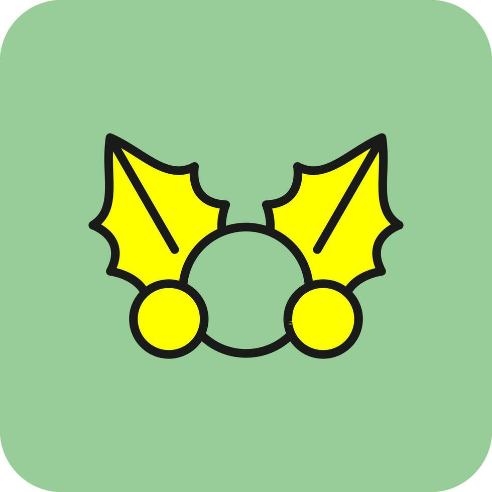 Mistletoe Vector Icon Design