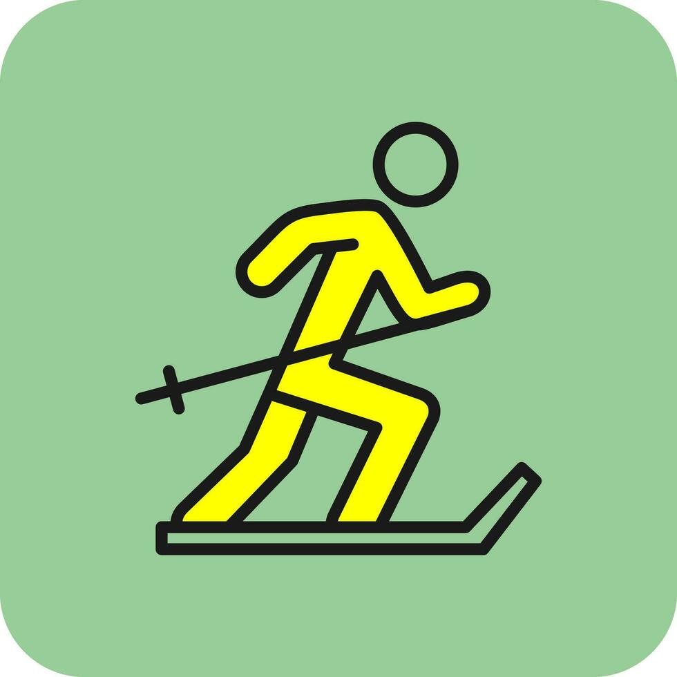 Ski Vector Icon Design