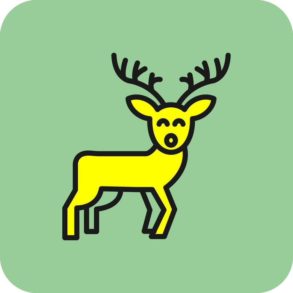 Reindeer Vector Icon Design