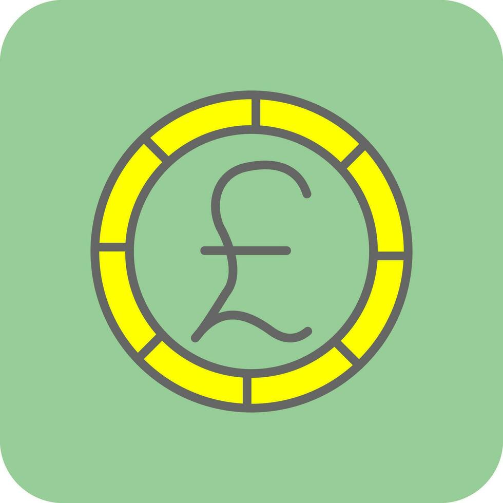 Pound Vector Icon Design