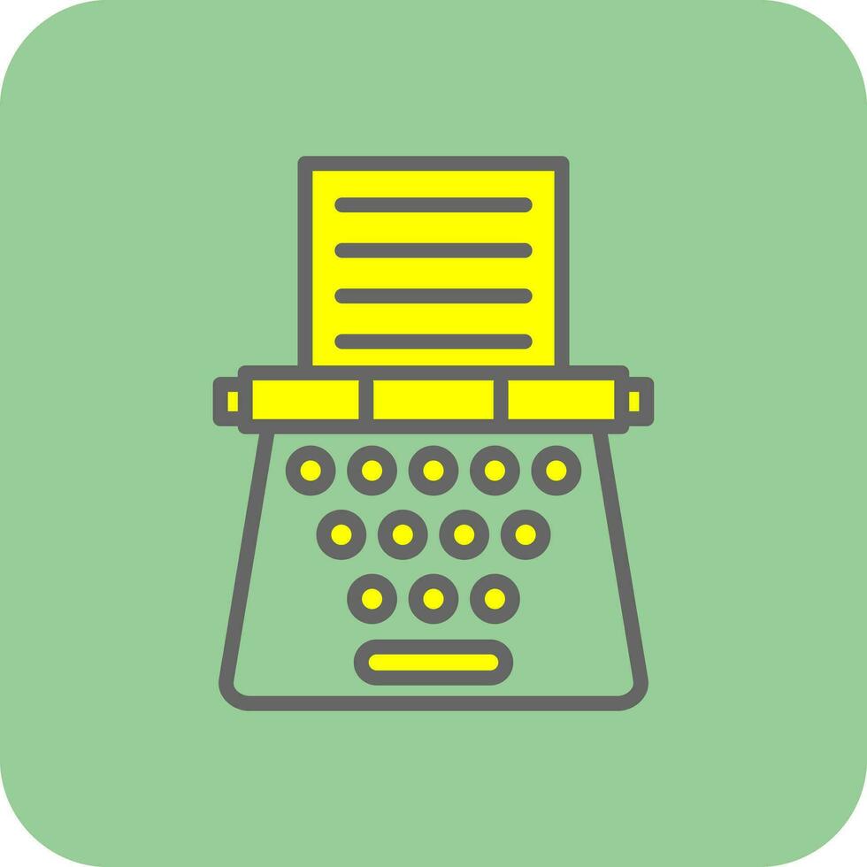 Typewriter Vector Icon Design