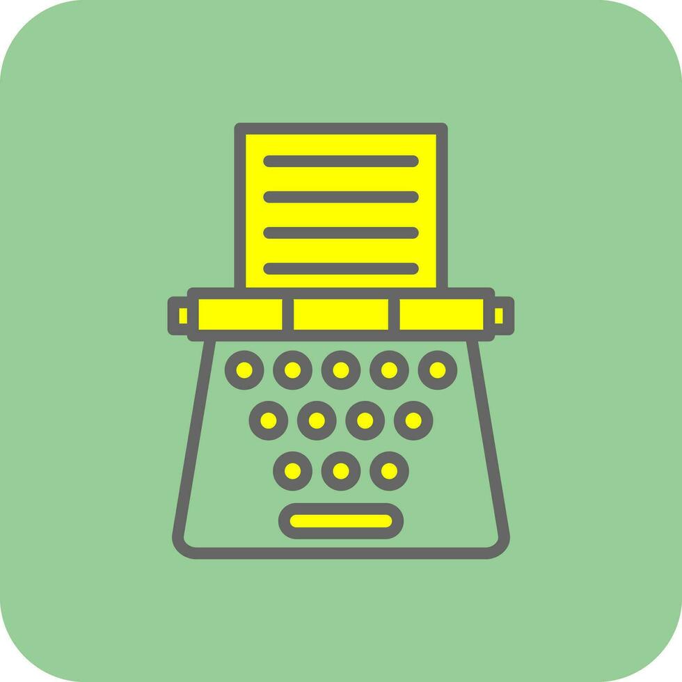 Typewriter Vector Icon Design