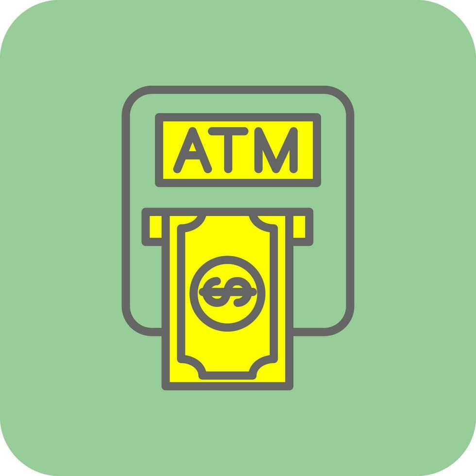 Atm machine Vector Icon Design