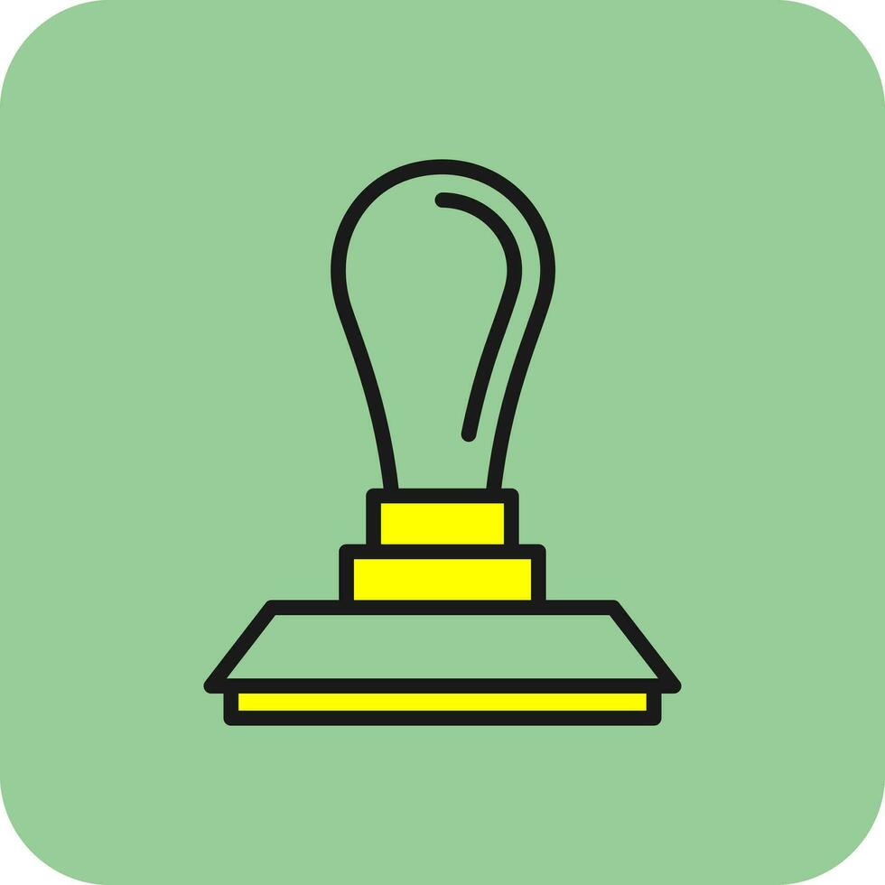 Rubber stamp Vector Icon Design