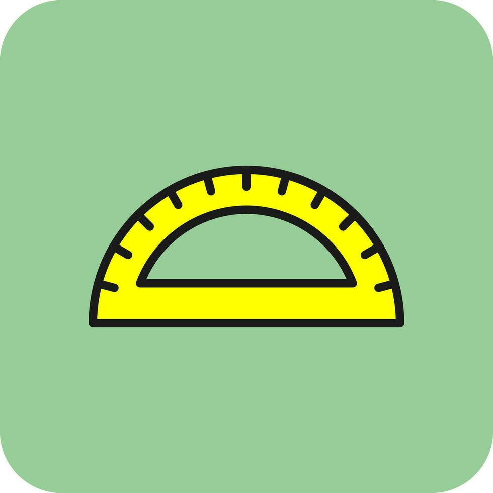 Protractor Vector Icon Design