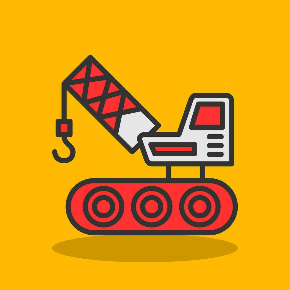 Crane Vector Icon Design