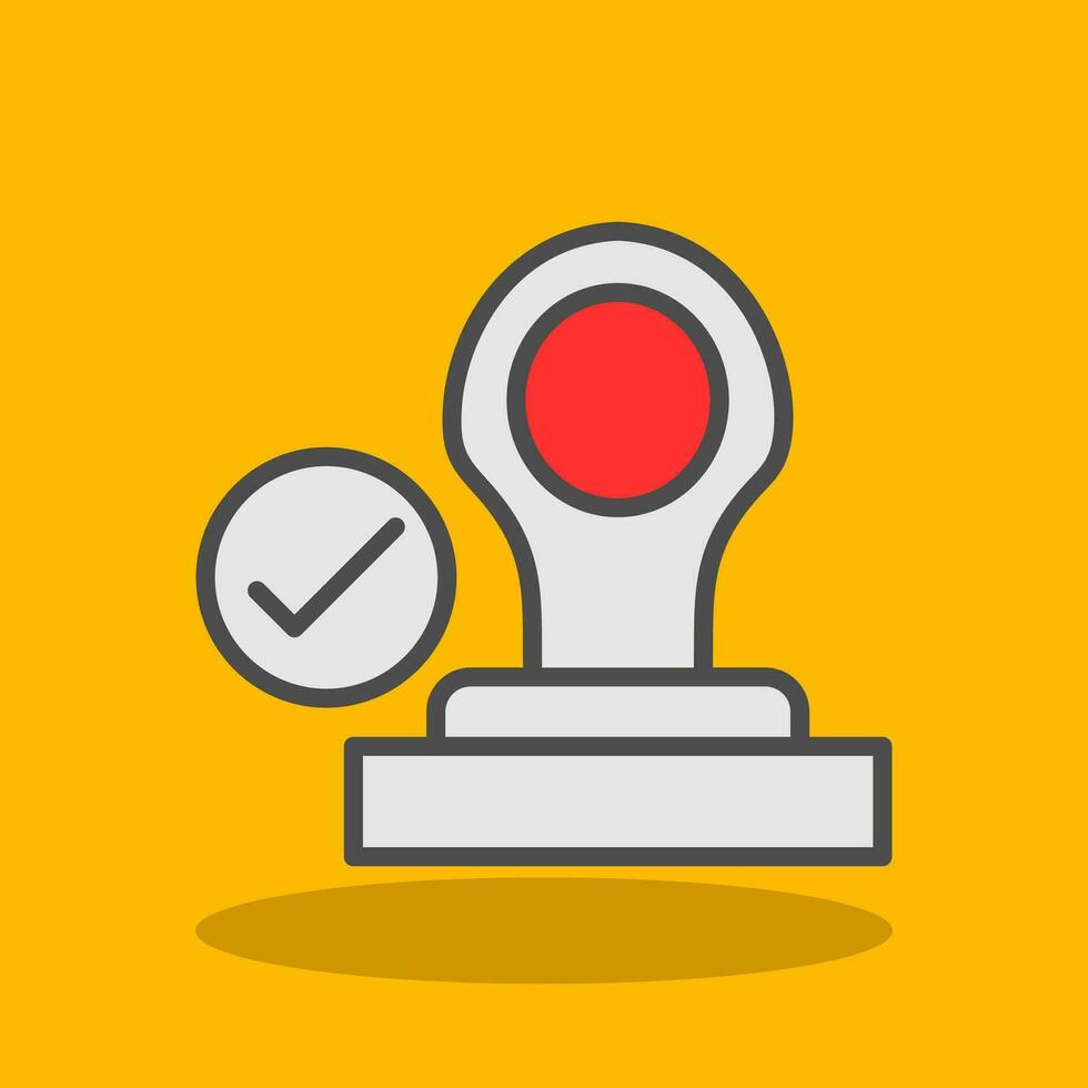Stamp Vector Icon Design