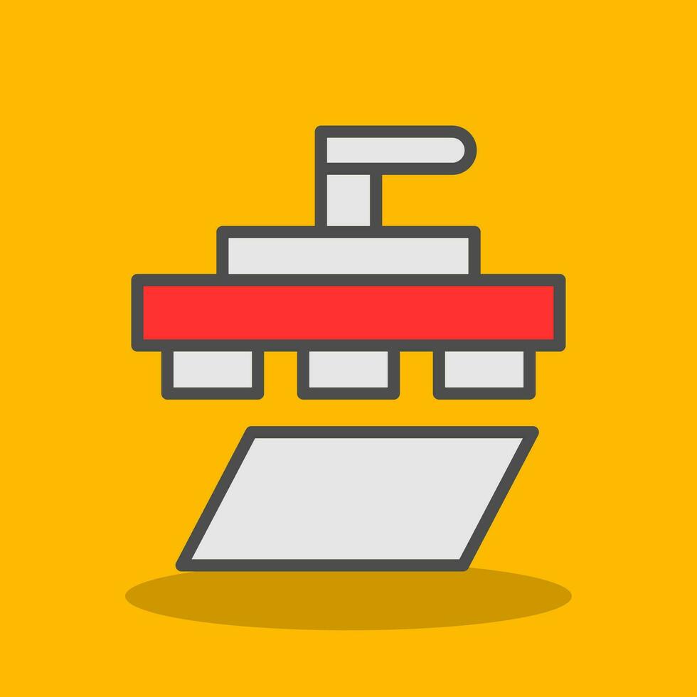 Letterpress Vector Icon Design