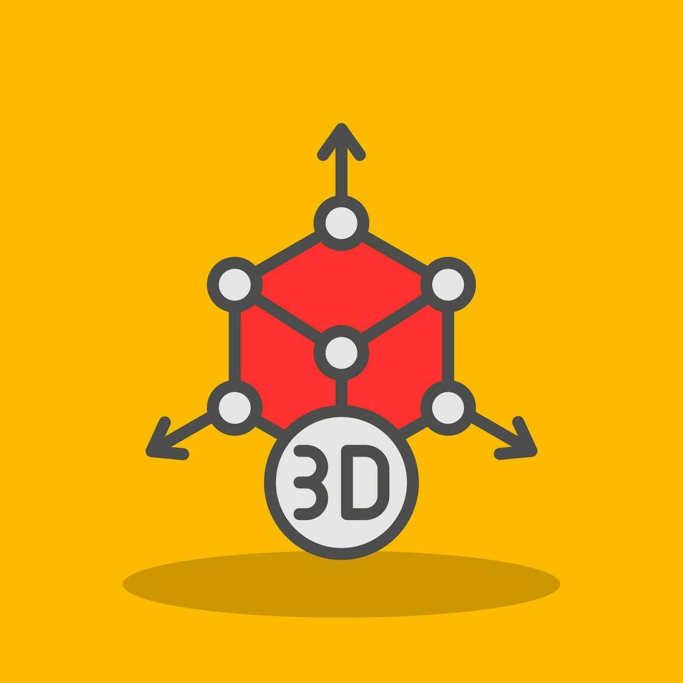 diseño de icono de vector de modelado 3d