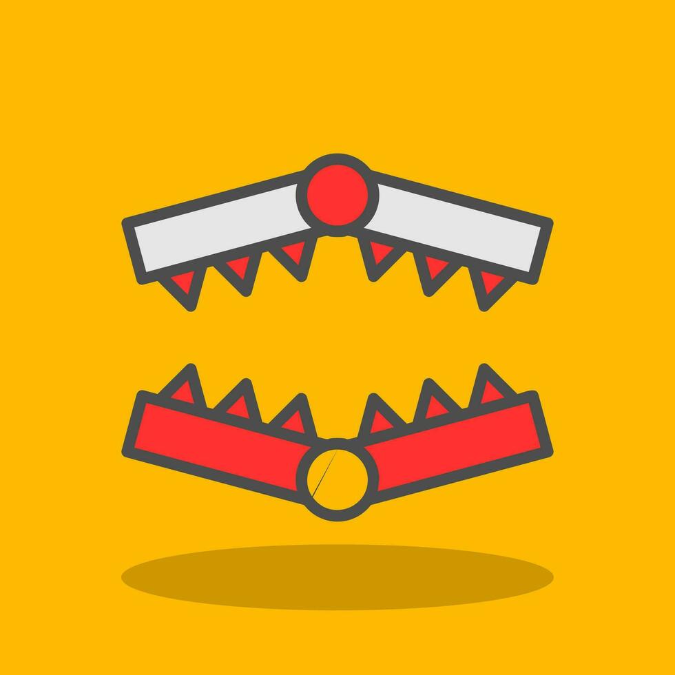 Bear trap Vector Icon Design