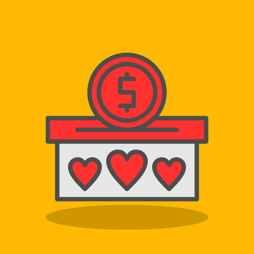 Donation Vector Icon Design