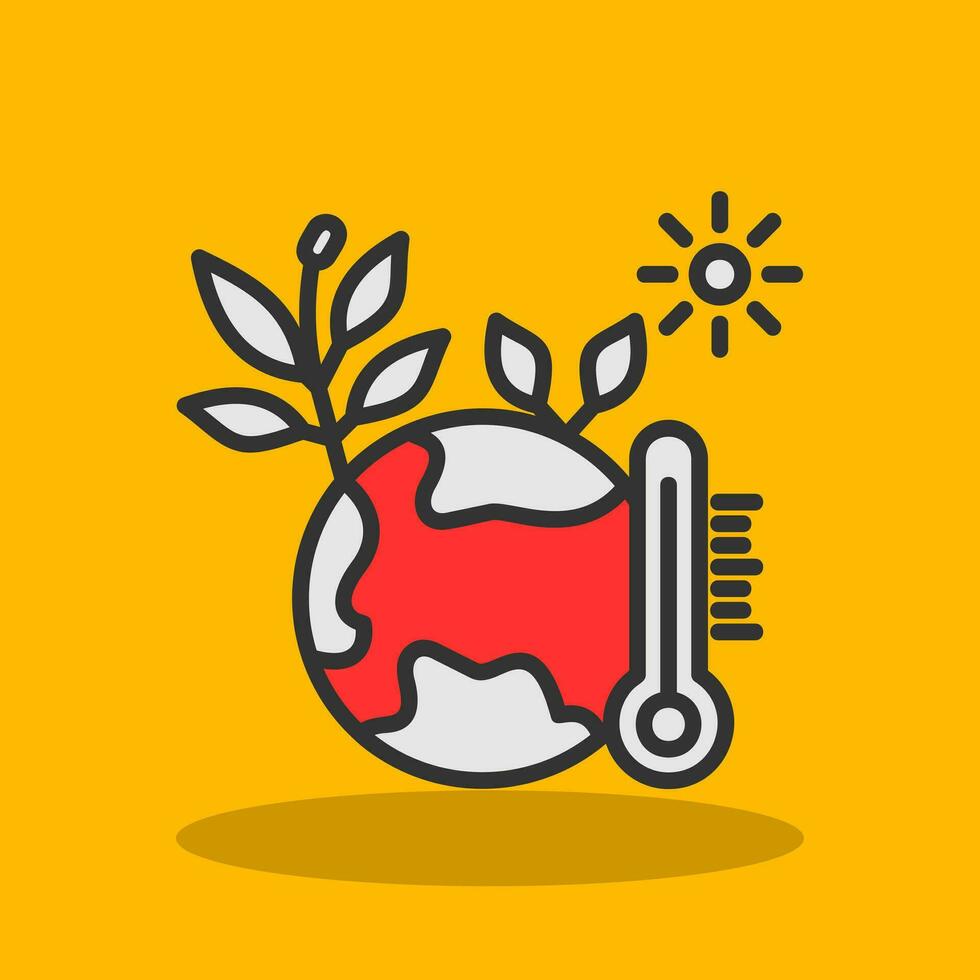 Climate change Vector Icon Design