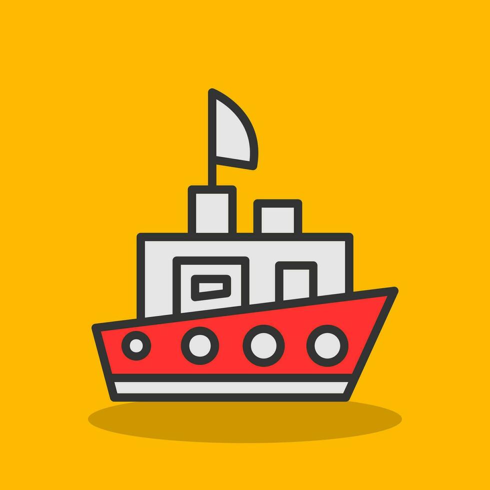 Ship Vector Icon Design